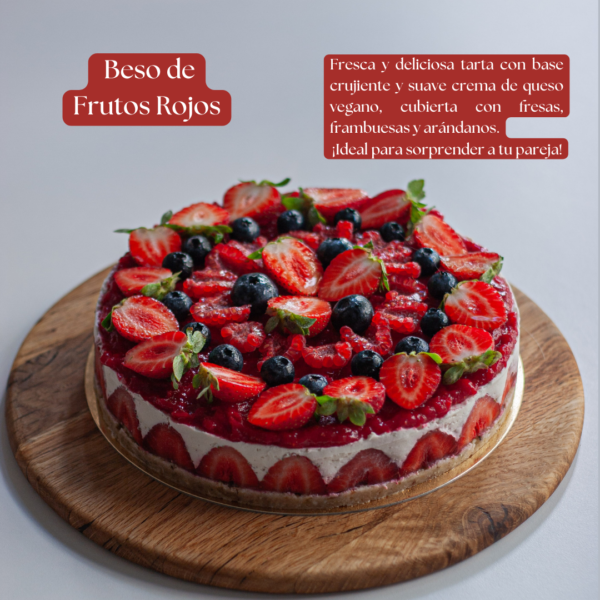 Cheescake vegan frutos rojos