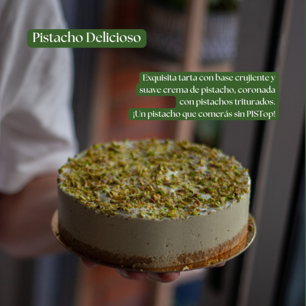 cheescake vegano pistacho